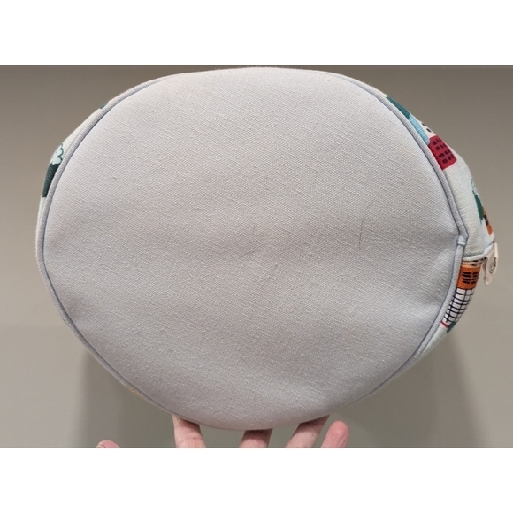 Anthropologie x Lemon Ribbon City Scene Buildings Cotton Room Basket Tote - Picture 3 of 9